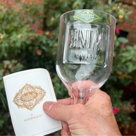 SHANNON CRYSTAL by GODINGER Crystal Vintage Wine Goblet - Picture 2 of 7